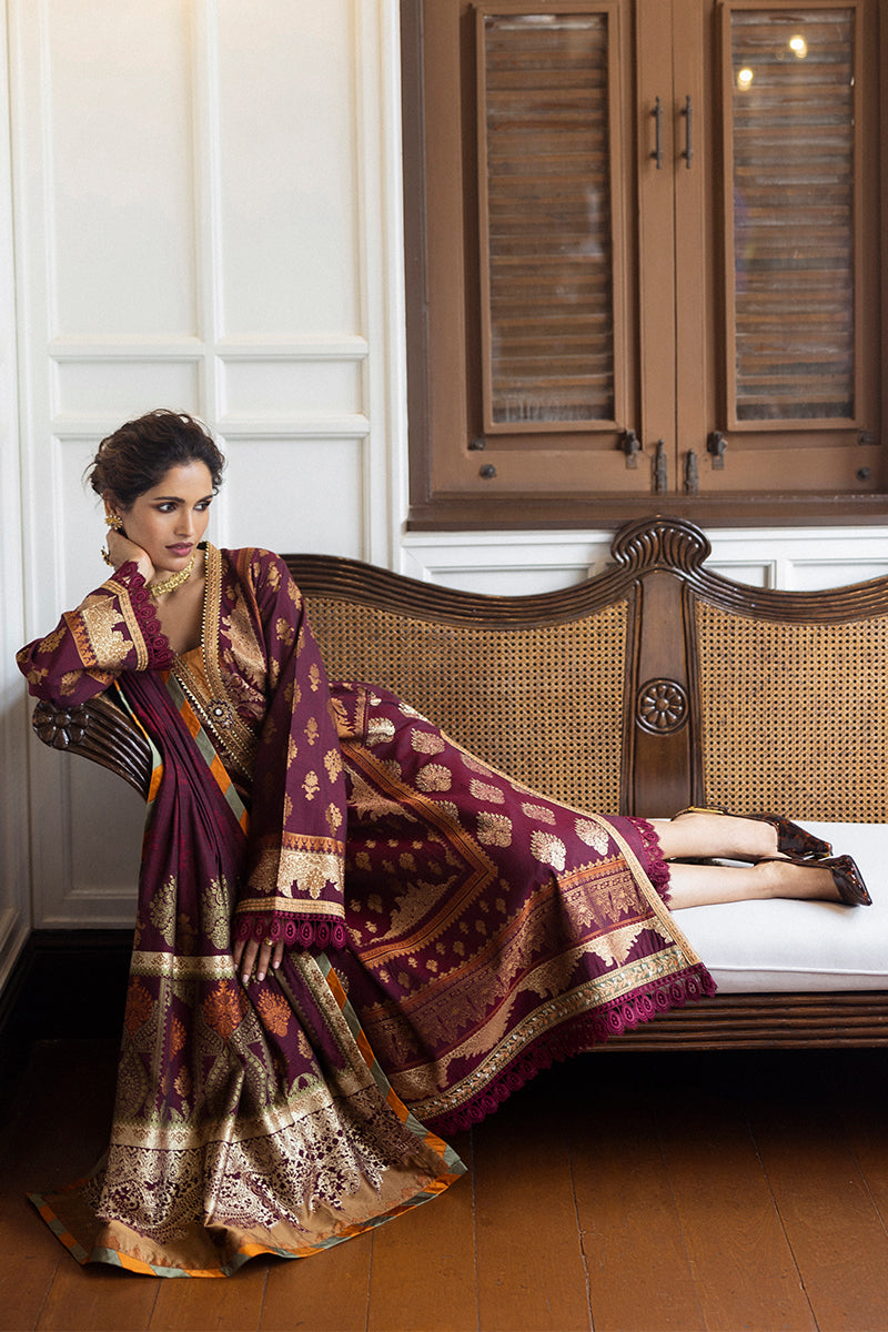 Mushq | Seraph Jacquard Lawn 25 | Morphea by Mushq - Designer Dress  - Type : Ladies Clothes - Available at Libayah - 100% Original 