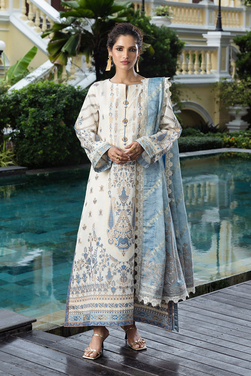 Mushq | Seraph Jacquard Lawn 25 | Calafia by Mushq - Designer Dress  - Type : Ladies Clothes - Available at Libayah - 100% Original 