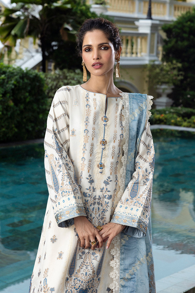 Mushq | Seraph Jacquard Lawn 25 | Calafia by Mushq - Designer Dress  - Type : Ladies Clothes - Available at Libayah - 100% Original 