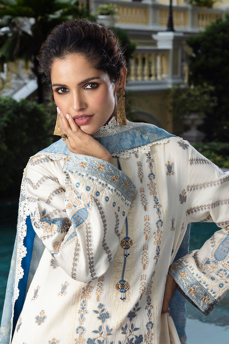 Mushq | Seraph Jacquard Lawn 25 | Calafia by Mushq - Designer Dress  - Type : Ladies Clothes - Available at Libayah - 100% Original 