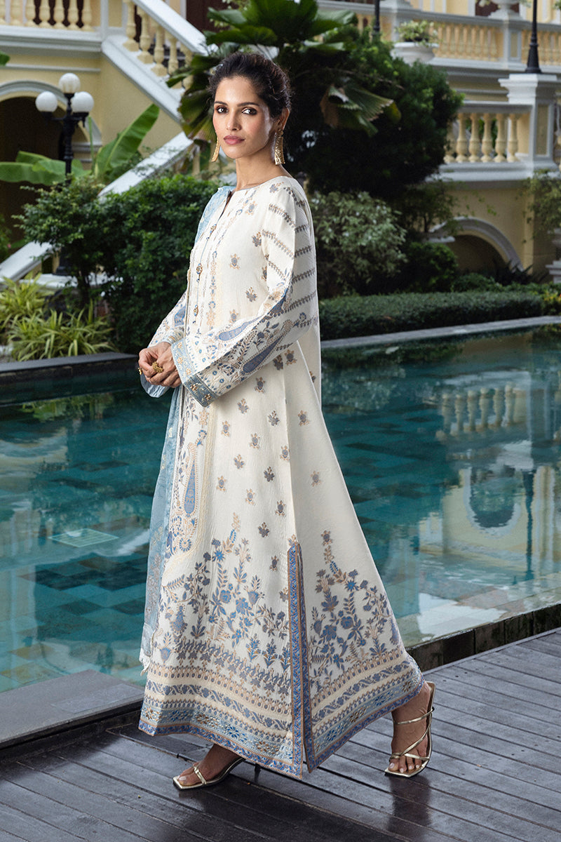 Mushq | Seraph Jacquard Lawn 25 | Calafia by Mushq - Designer Dress  - Type : Ladies Clothes - Available at Libayah - 100% Original 