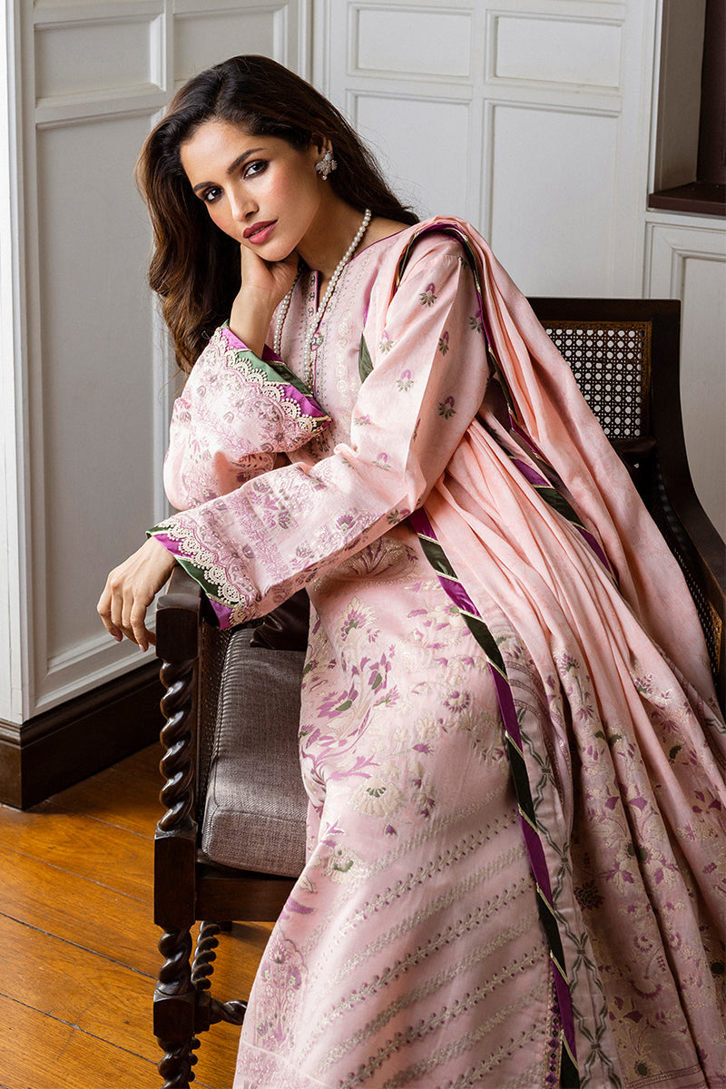 Mushq | Seraph Jacquard Lawn 25 | Lillian by Mushq - Designer Dress  - Type : Ladies Clothes - Available at Libayah - 100% Original 
