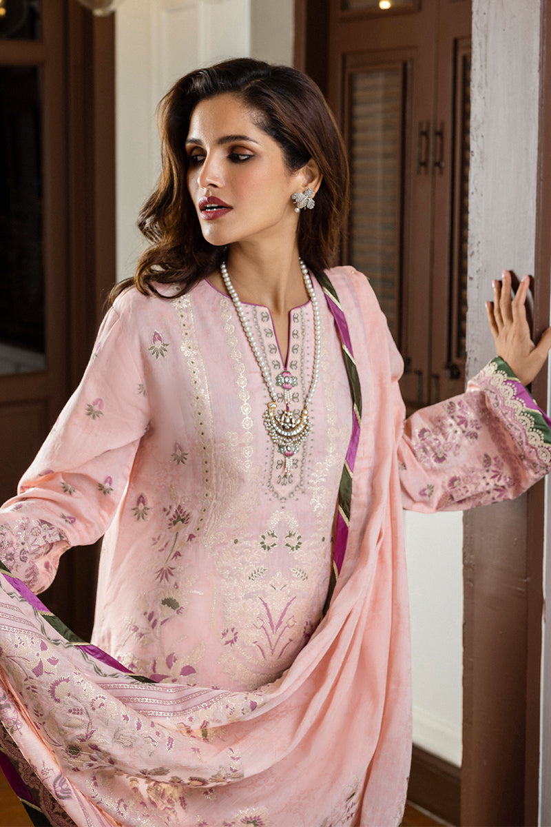 Mushq | Seraph Jacquard Lawn 25 | Lillian by Mushq - Designer Dress  - Type : Ladies Clothes - Available at Libayah - 100% Original 