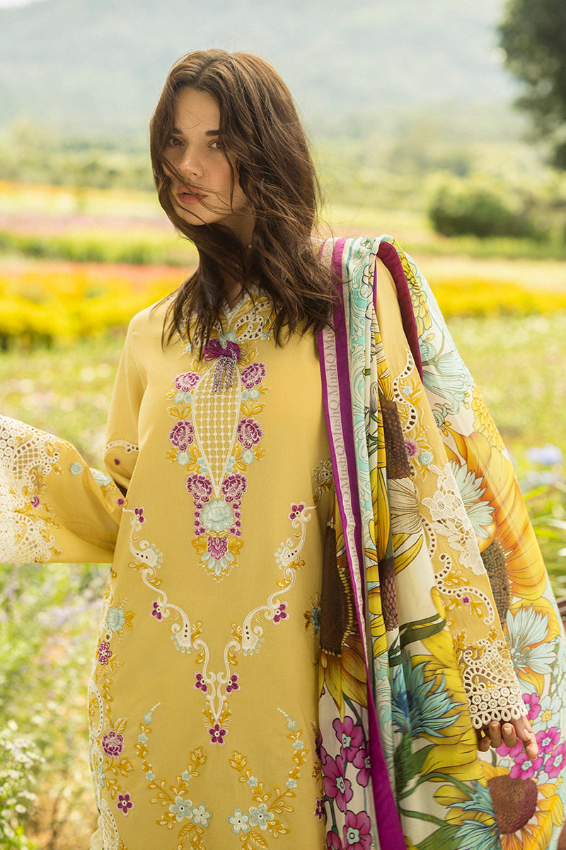 Mushq | Secret Garden Hemline 25 | Faded Sunflower by Mushq - Designer Dress  - Type : Ladies Clothes - Available at Libayah - 100% Original 