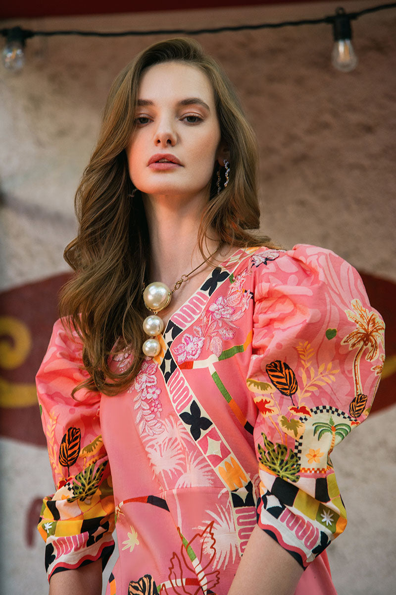 Mushq | La Dolce Hemline Prints 25 | Spring Avenue by Mushq - Designer Dress - Type: Ladies Clothes - Available at Libayah - 100% Original