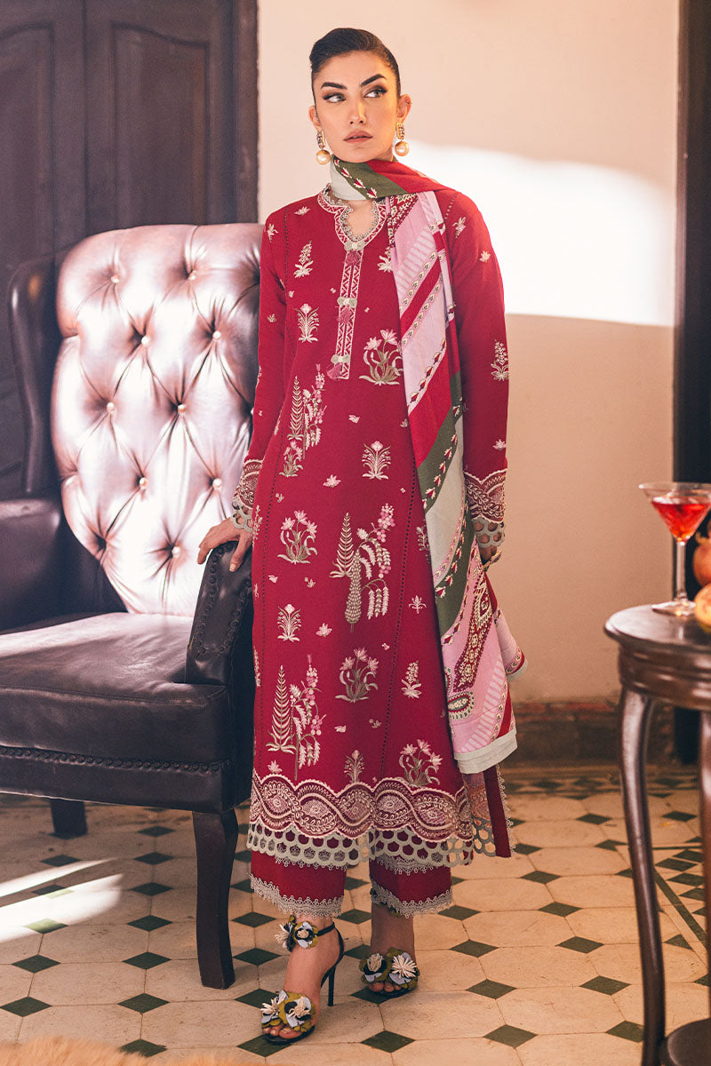 Mushq | Symphony Karandi Collection | VELVET ROSE by Mushq - Designer Dress - Type: Ladies Clothes - Available at Libayah - 100% Original