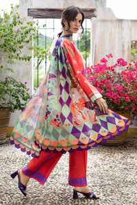Mushq | Mirasol Printed Cambric | Carmin Rosa by Mushq - Designer Dress  - Type : Ladies Clothes - Available at Libayah - 100% Original 