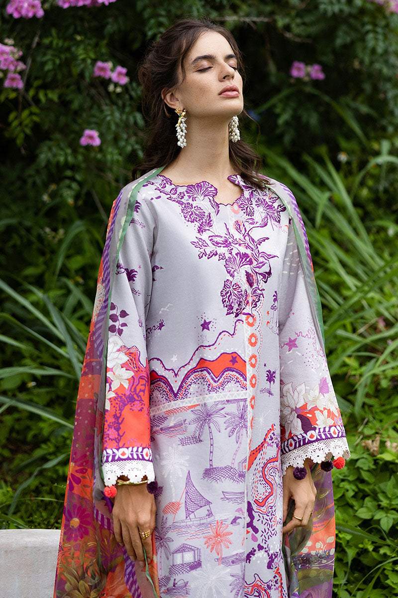 Mushq | Mirasol Printed Cambric | Luna Plata by Mushq - Designer Dress  - Type : Ladies Clothes - Available at Libayah - 100% Original 