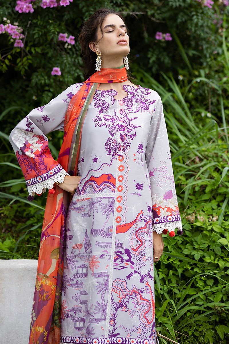 Mushq | Mirasol Printed Cambric | Luna Plata by Mushq - Designer Dress  - Type : Ladies Clothes - Available at Libayah - 100% Original 