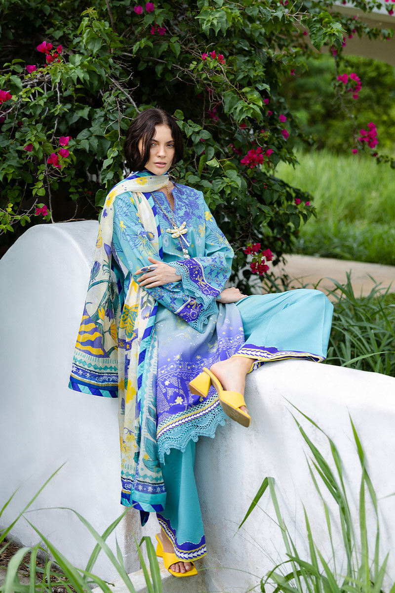 Mushq | Mirasol Printed Cambric | Mar Azul by Mushq - Designer Dress  - Type : Ladies Clothes - Available at Libayah - 100% Original 