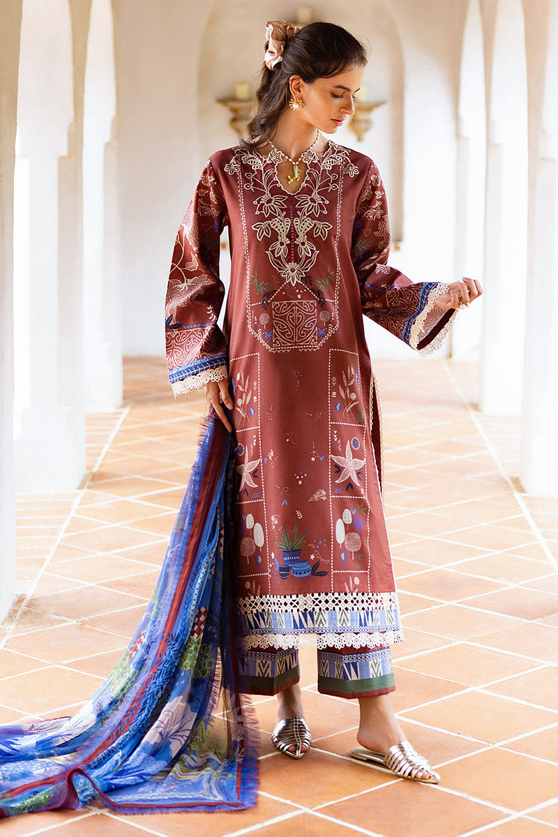 Mushq | Mirasol Printed Cambric | Santo Mio by Mushq - Designer Dress  - Type : Ladies Clothes - Available at Libayah - 100% Original 
