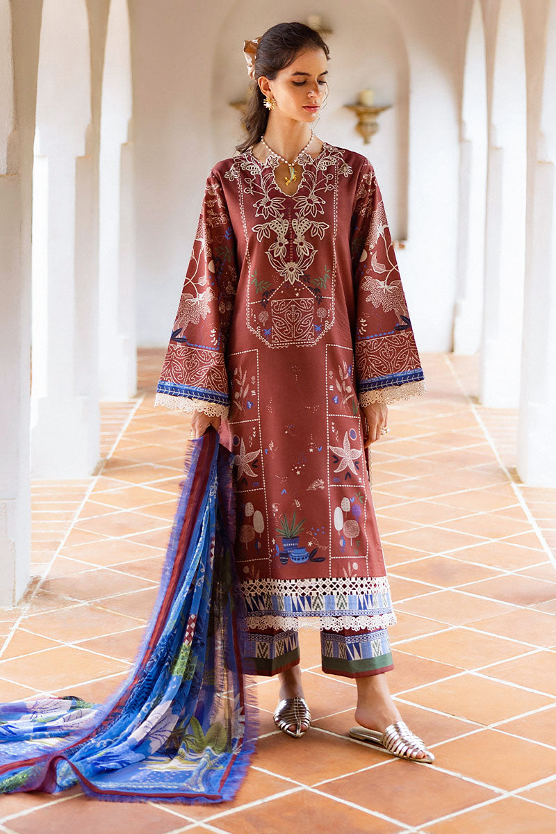 Mushq | Mirasol Printed Cambric | Santo Mio by Mushq - Designer Dress  - Type : Ladies Clothes - Available at Libayah - 100% Original 