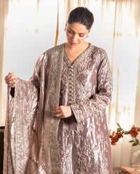 Mushq | Sunehri Lama Silk | Hamna by Mushq - Designer Dress  - Type : Ladies Clothes - Available at Libayah - 100% Original 