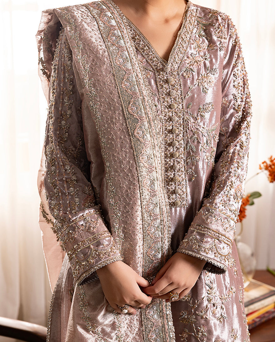 Mushq | Sunehri Lama Silk | Hamna by Mushq - Designer Dress  - Type : Ladies Clothes - Available at Libayah - 100% Original 