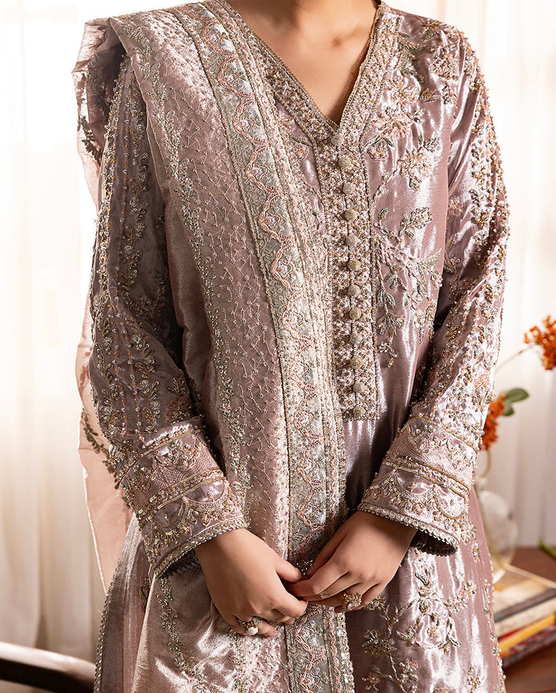 Mushq | Sunehri Lama Silk | Hamna by Mushq - Designer Dress  - Type : Ladies Clothes - Available at Libayah - 100% Original 