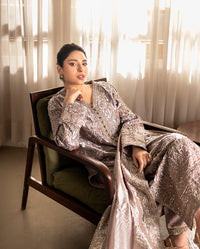 Mushq | Sunehri Lama Silk | Hamna by Mushq - Designer Dress  - Type : Ladies Clothes - Available at Libayah - 100% Original 