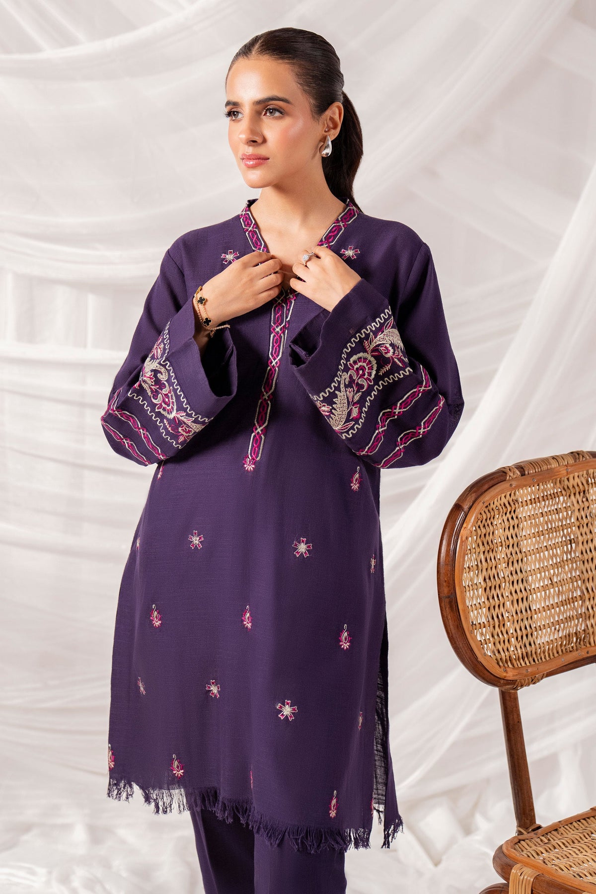 Hana | Khaddar Edit |  Selen by Hana - Designer Dress - Type: Ladies Clothes - Available at Libayah - 100% Original