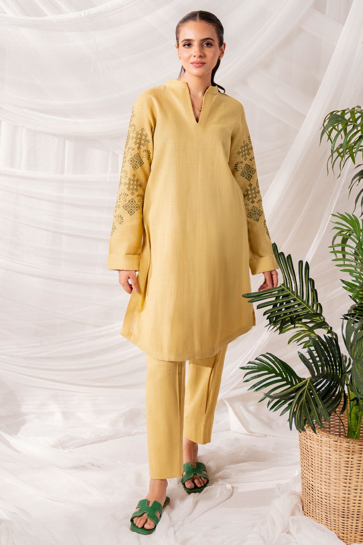 Hana | Khaddar Edit |  Vedat by Hana - Designer Dress - Type: Ladies Clothes - Available at Libayah - 100% Original