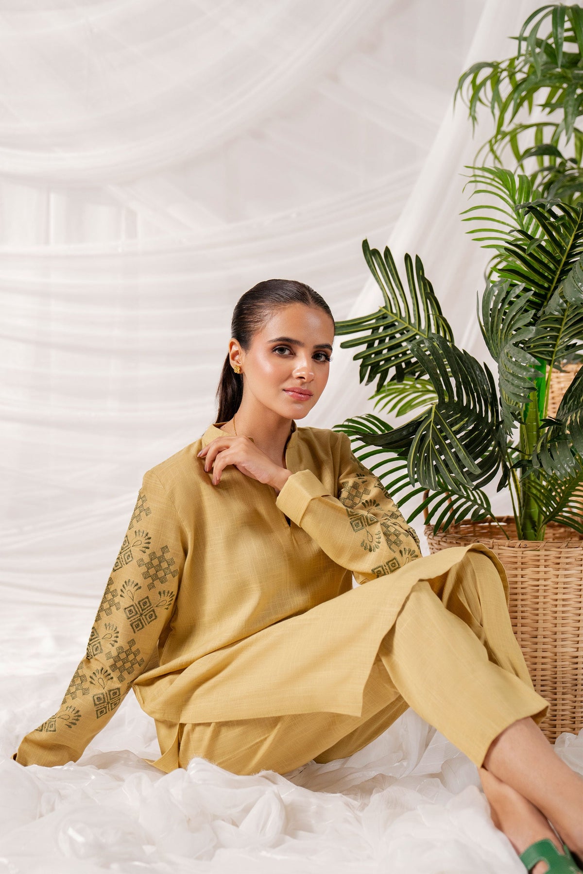 Hana | Khaddar Edit |  Vedat by Hana - Designer Dress - Type: Ladies Clothes - Available at Libayah - 100% Original