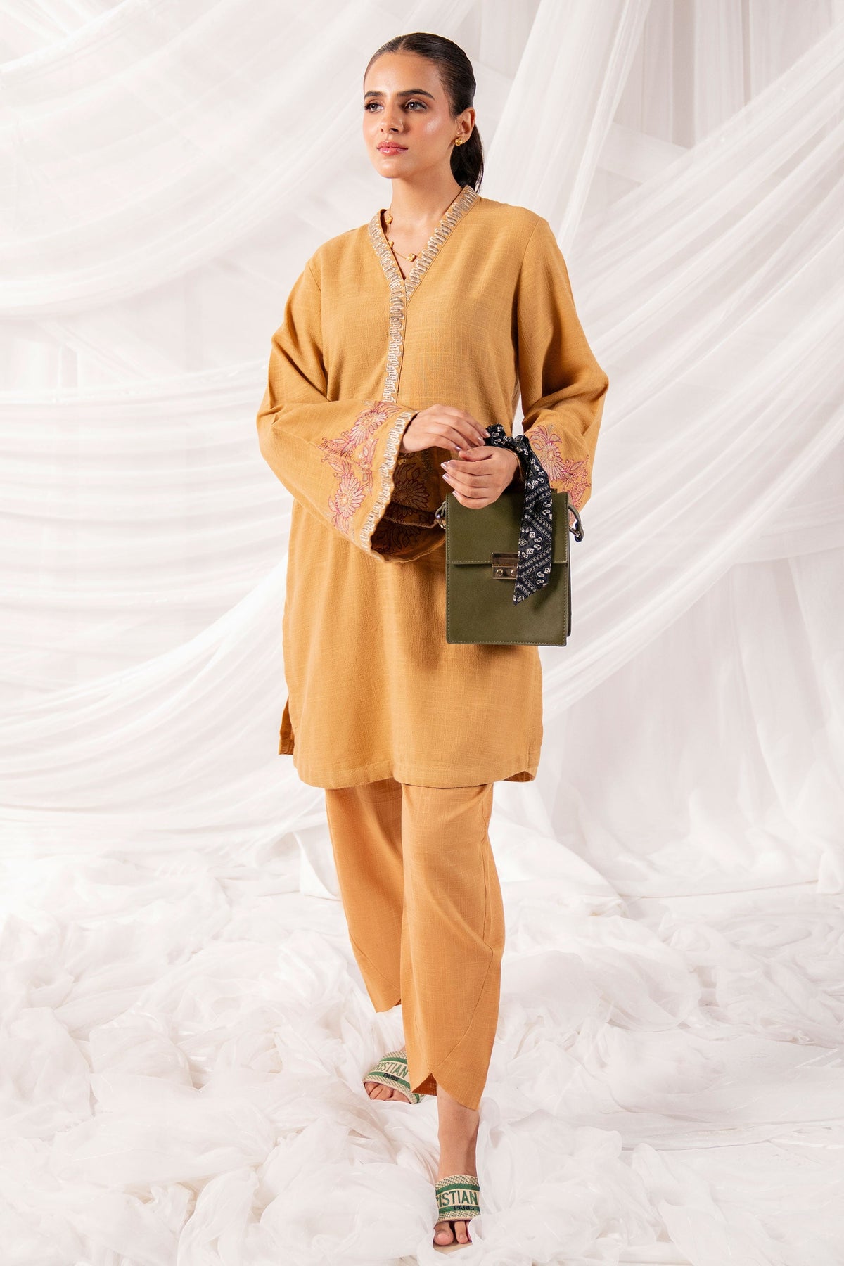 Hana | Khaddar Edit |Ziya by Hana - Designer Dress - Type: Ladies Clothes - Available at Libayah - 100% Original