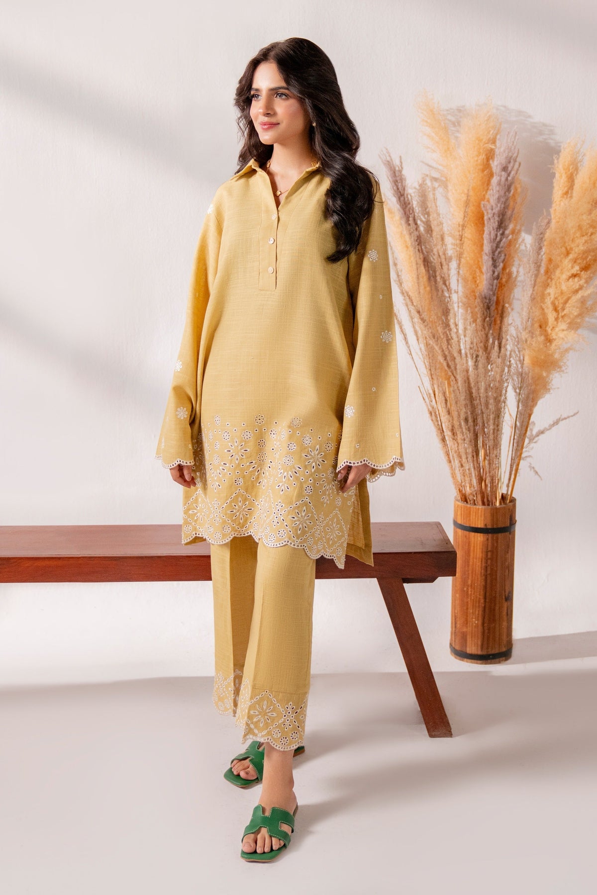 Hana | Khaddar Edit |  Denize by Hana - Designer Dress - Type: Ladies Clothes - Available at Libayah - 100% Original