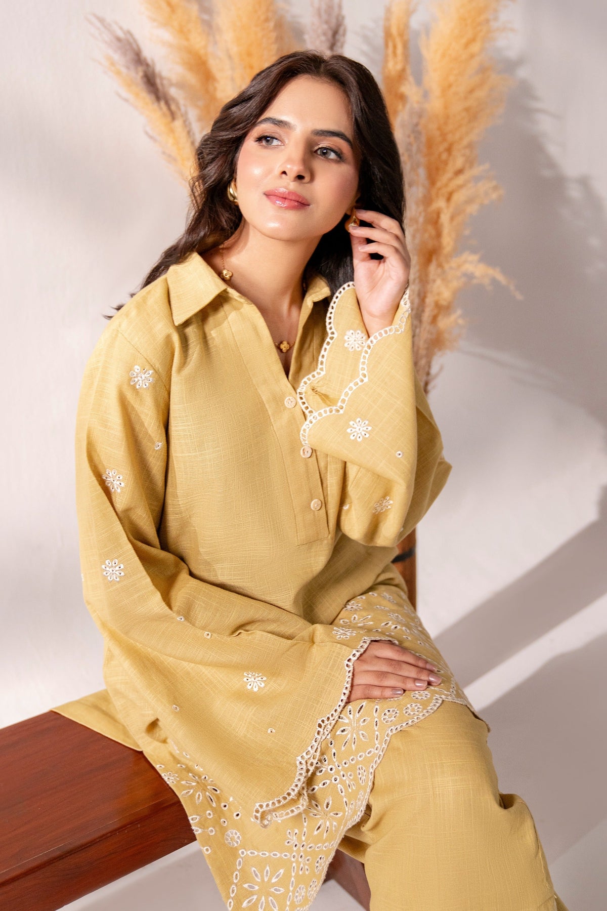 Hana | Khaddar Edit |  Denize by Hana - Designer Dress - Type: Ladies Clothes - Available at Libayah - 100% Original