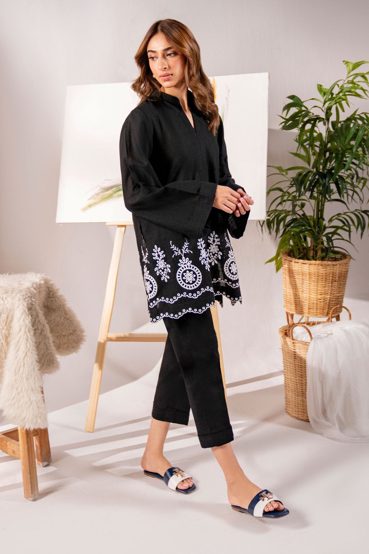 Hana | Khaddar Edit |  Emine by Hana - Designer Dress - Type: Ladies Clothes - Available at Libayah - 100% Original