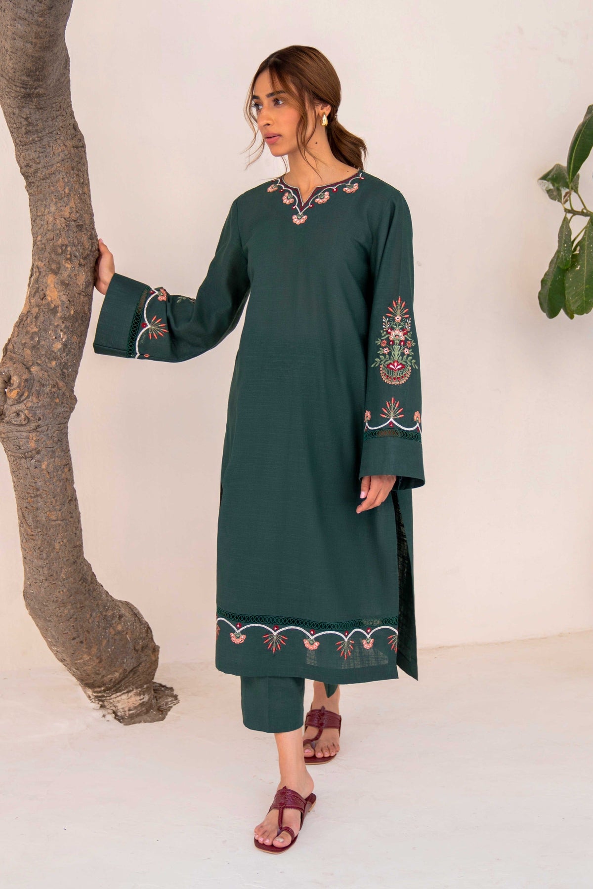 Hana | Khaddar Edit |Aydin by Hana - Designer Dress - Type: Ladies Clothes - Available at Libayah - 100% Original