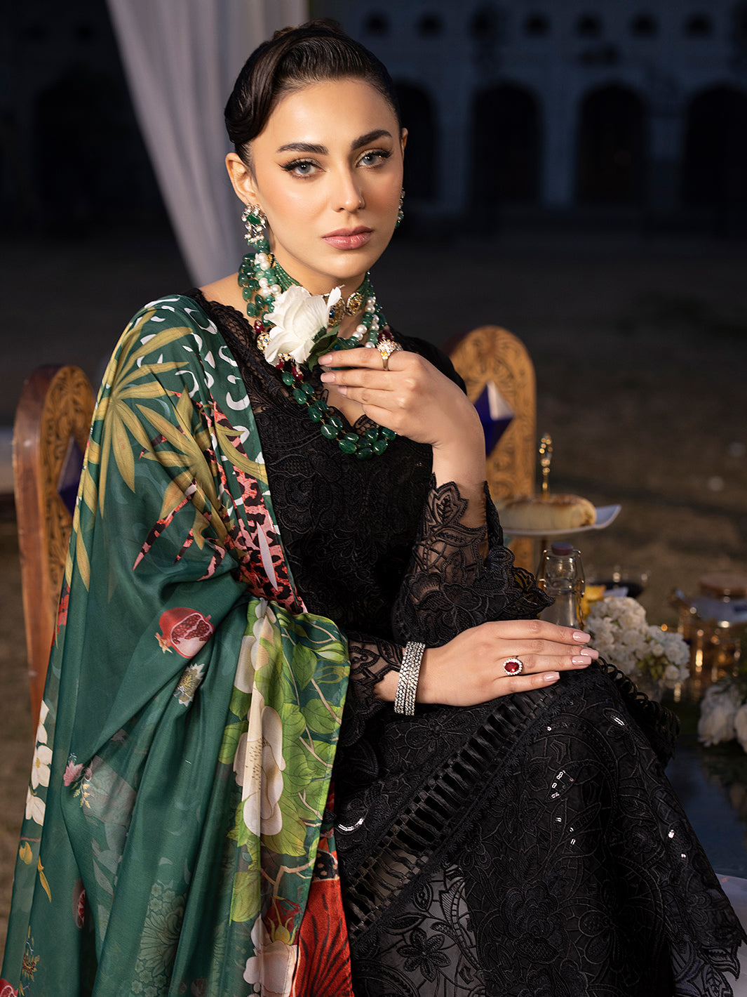 Mahnur | Mahrukh Luxury Lawn 24 | HEMAYAL by Mahnur - Designer Dress - Type: Ladies Clothes - Available at Libayah - 100% Original