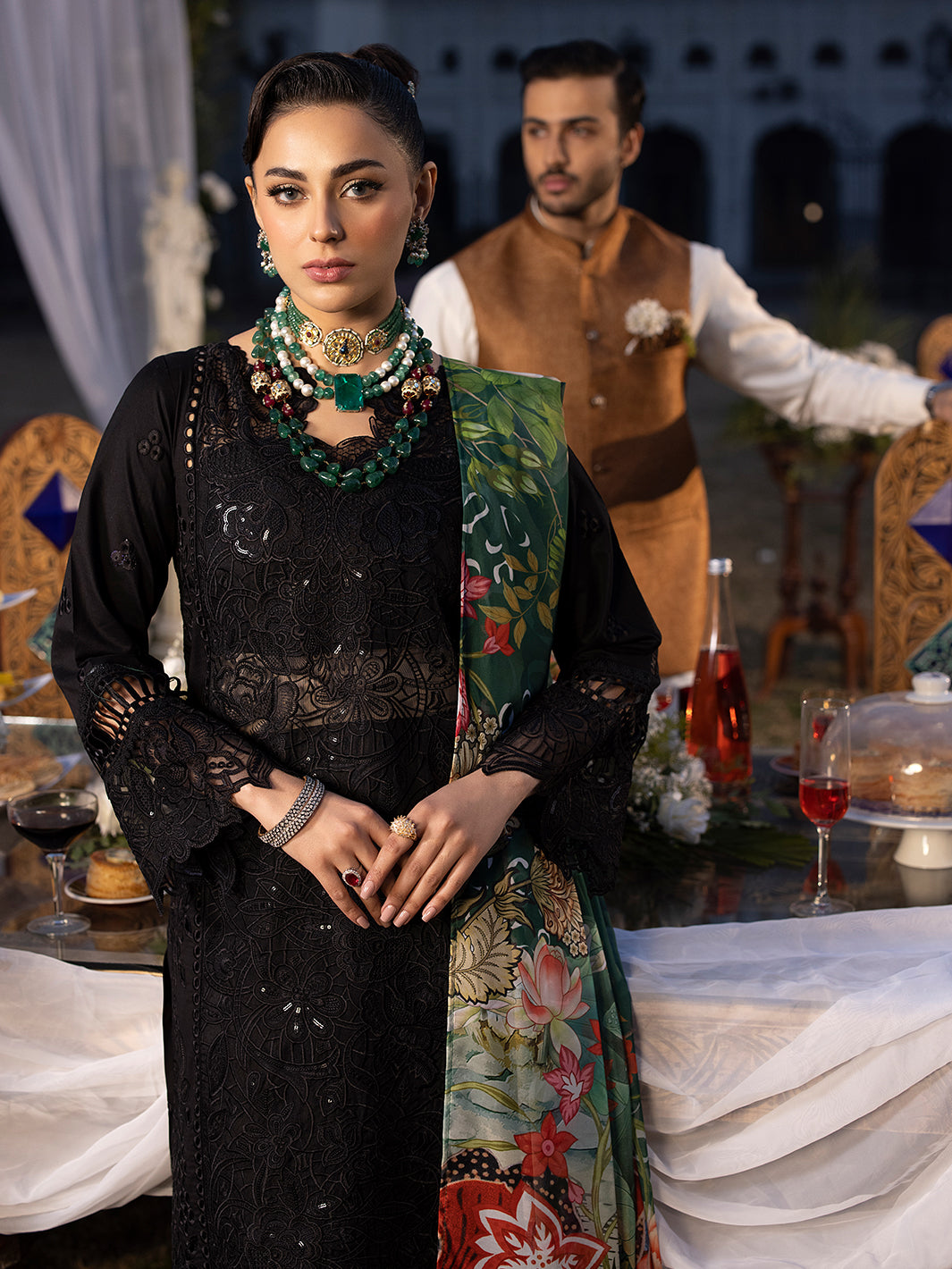 Mahnur | Mahrukh Luxury Lawn 24 | HEMAYAL by Mahnur - Designer Dress - Type: Ladies Clothes - Available at Libayah - 100% Original