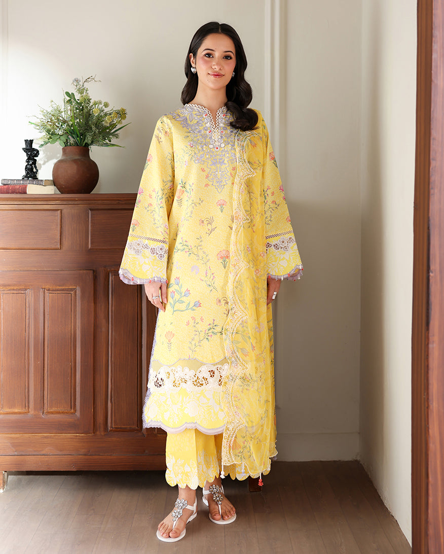 Roheenaz | Sunlit Tales Printed Embroidered Edit | Honey Haze - by Libayah - Registered Vendor of : Roheenaz - 100% Original Designer Dress