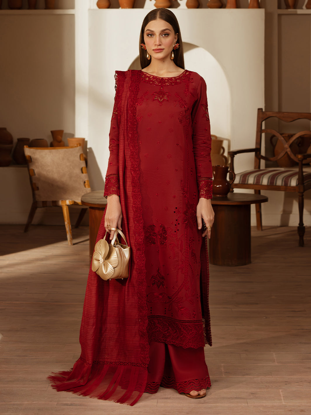 Mahnur | Florence Luxury Lawn 25 | HOORAIN by Mahnur - Designer Dress - Type: Ladies Clothes - Available at Libayah - 100% Original