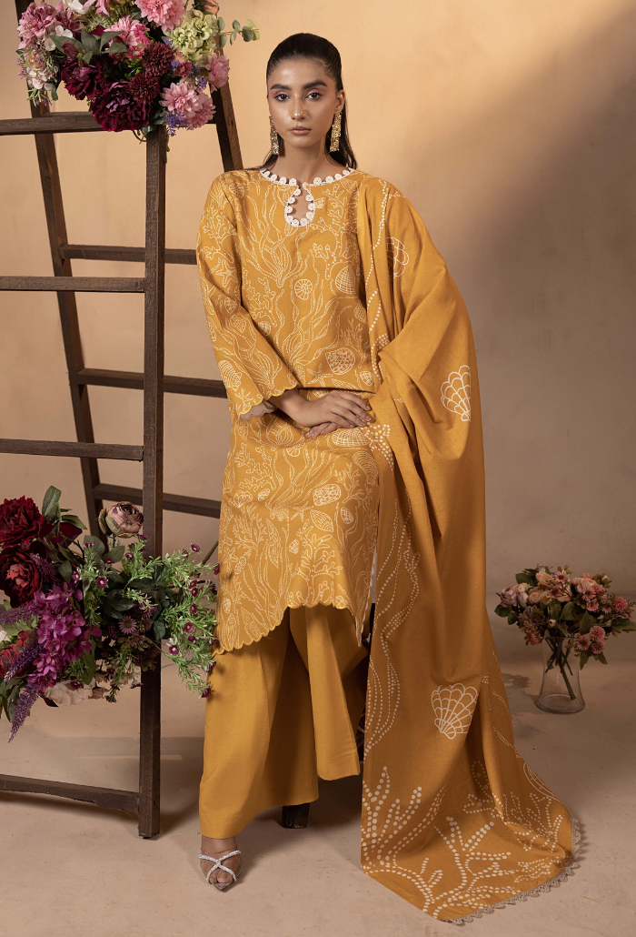 Humdum | Raya Khaddar |  Raya - D05 by Humdum - Designer Dress - Type: Ladies Clothes - Available at Libayah - 100% Original