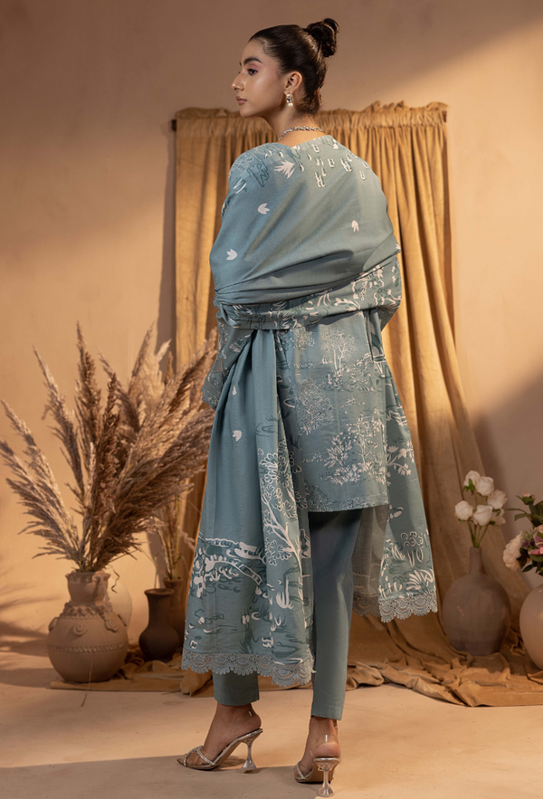 Humdum | Raya Khaddar | Raya - D06 by Humdum - Designer Dress - Type: Ladies Clothes - Available at Libayah - 100% Original