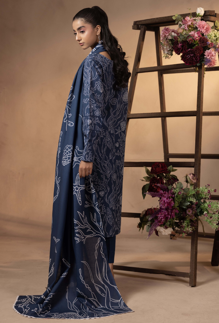 Humdum | Raya Khaddar |  Raya - D09 by Humdum - Designer Dress - Type: Ladies Clothes - Available at Libayah - 100% Original