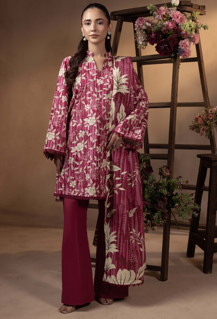 Humdum | Raya Khaddar |  Raya - D01 by Humdum - Designer Dress - Type: Ladies Clothes - Available at Libayah - 100% Original