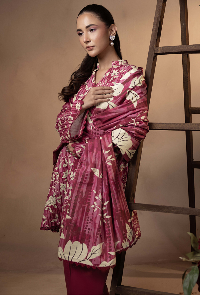 Humdum | Raya Khaddar |  Raya - D01 by Humdum - Designer Dress - Type: Ladies Clothes - Available at Libayah - 100% Original