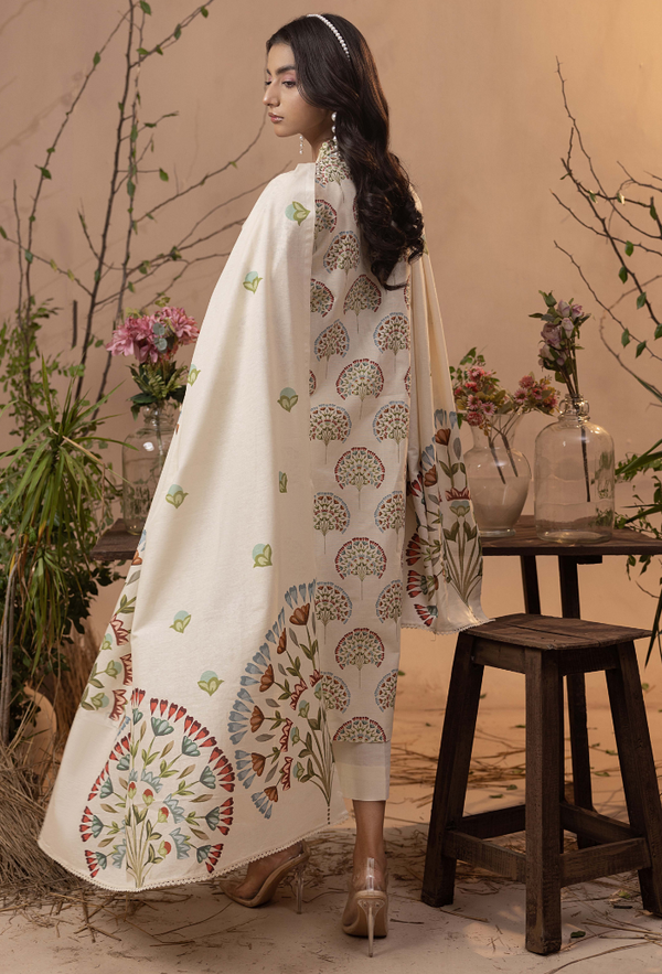 Humdum | Raya Khaddar | Raya - D02 by Humdum - Designer Dress - Type: Ladies Clothes - Available at Libayah - 100% Original