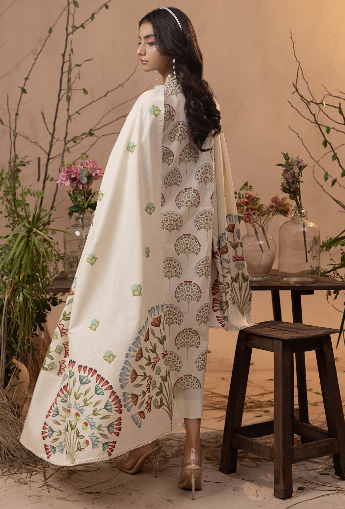 Humdum | Raya Khaddar | Raya - D02 by Humdum - Designer Dress - Type: Ladies Clothes - Available at Libayah - 100% Original