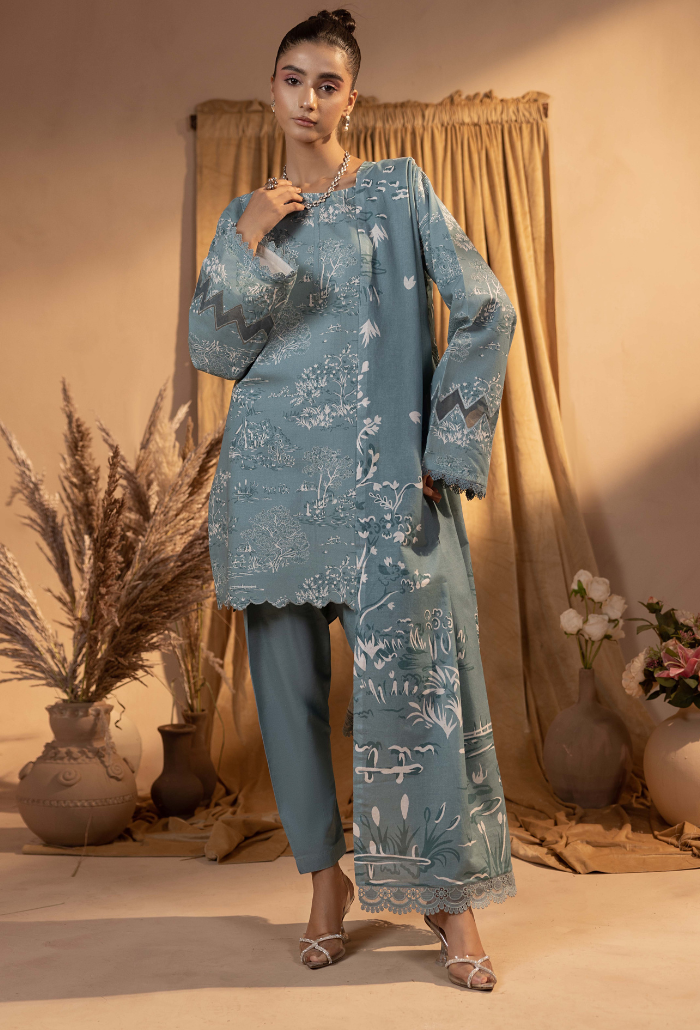 Humdum | Raya Khaddar | Raya - D06 by Humdum - Designer Dress - Type: Ladies Clothes - Available at Libayah - 100% Original