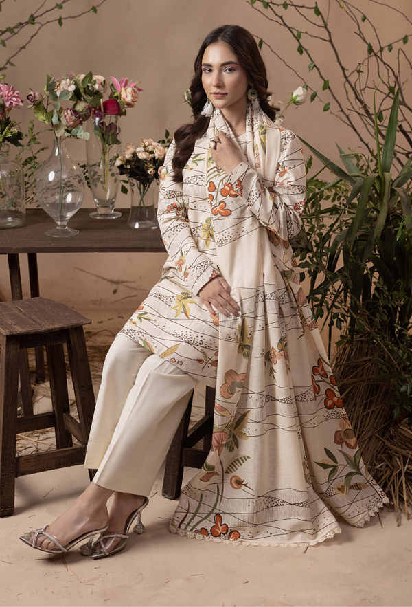 Humdum | Raya Khaddar |  Raya - D04 by Humdum - Designer Dress - Type: Ladies Clothes - Available at Libayah - 100% Original