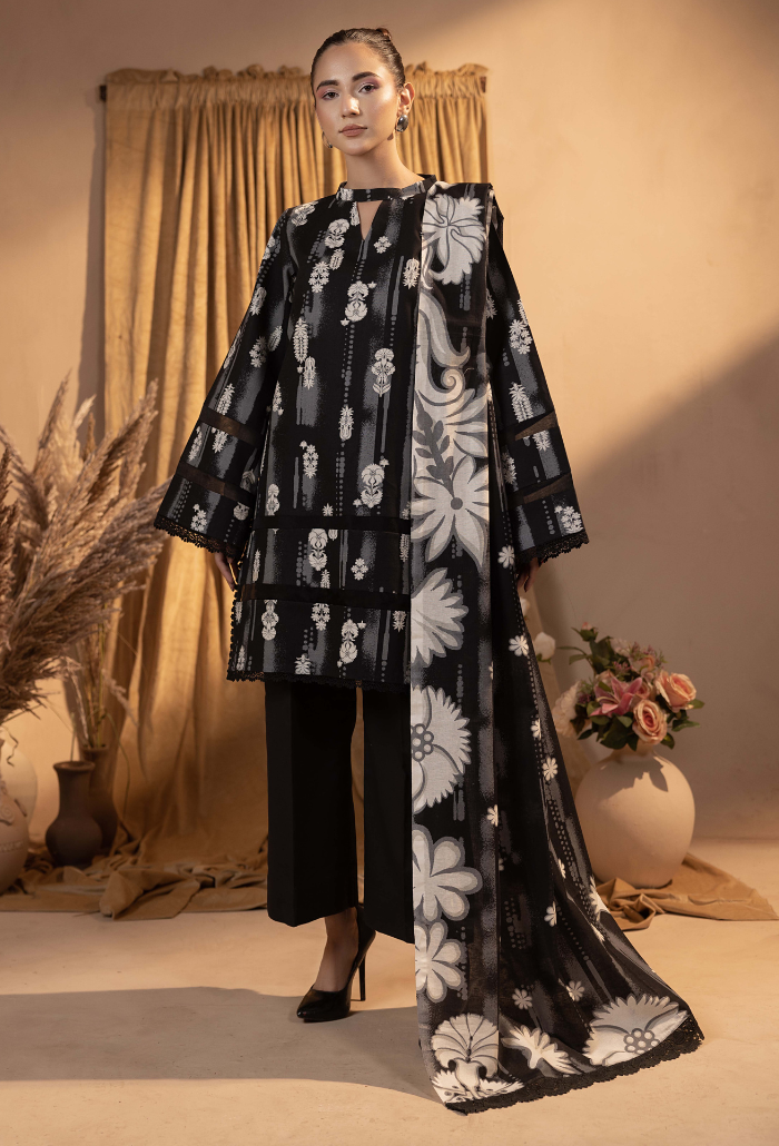 Humdum | Raya Khaddar |  Raya - D03 by Humdum - Designer Dress - Type: Ladies Clothes - Available at Libayah - 100% Original