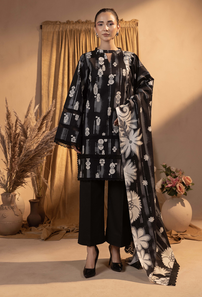 Humdum | Raya Khaddar |  Raya - D03 by Humdum - Designer Dress - Type: Ladies Clothes - Available at Libayah - 100% Original