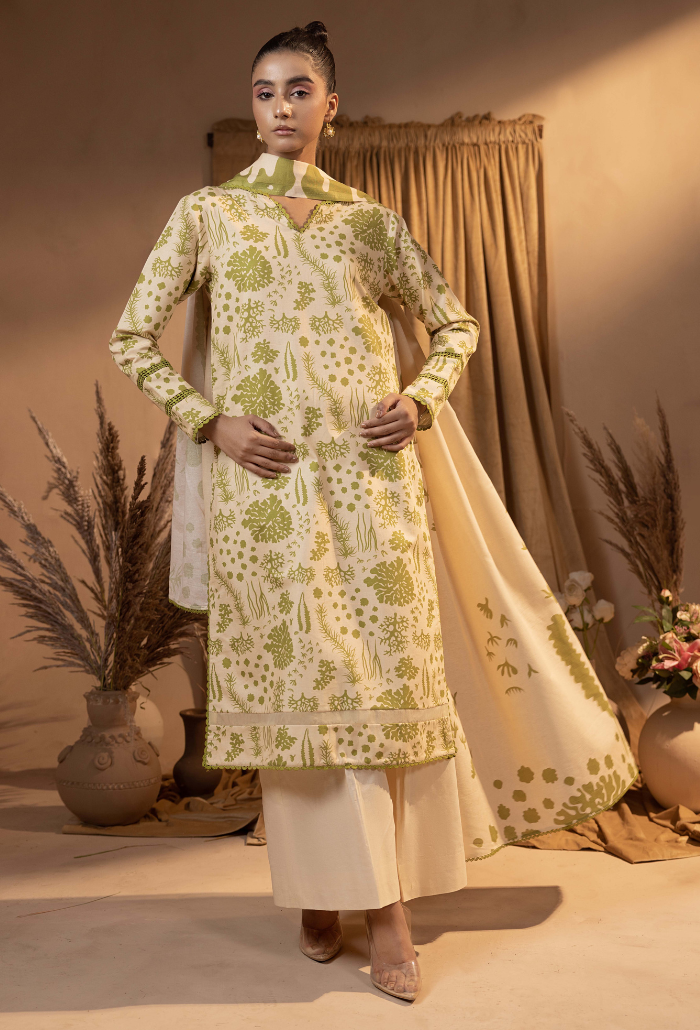 Humdum | Raya Khaddar |  Raya - D07 by Humdum - Designer Dress - Type: Ladies Clothes - Available at Libayah - 100% Original