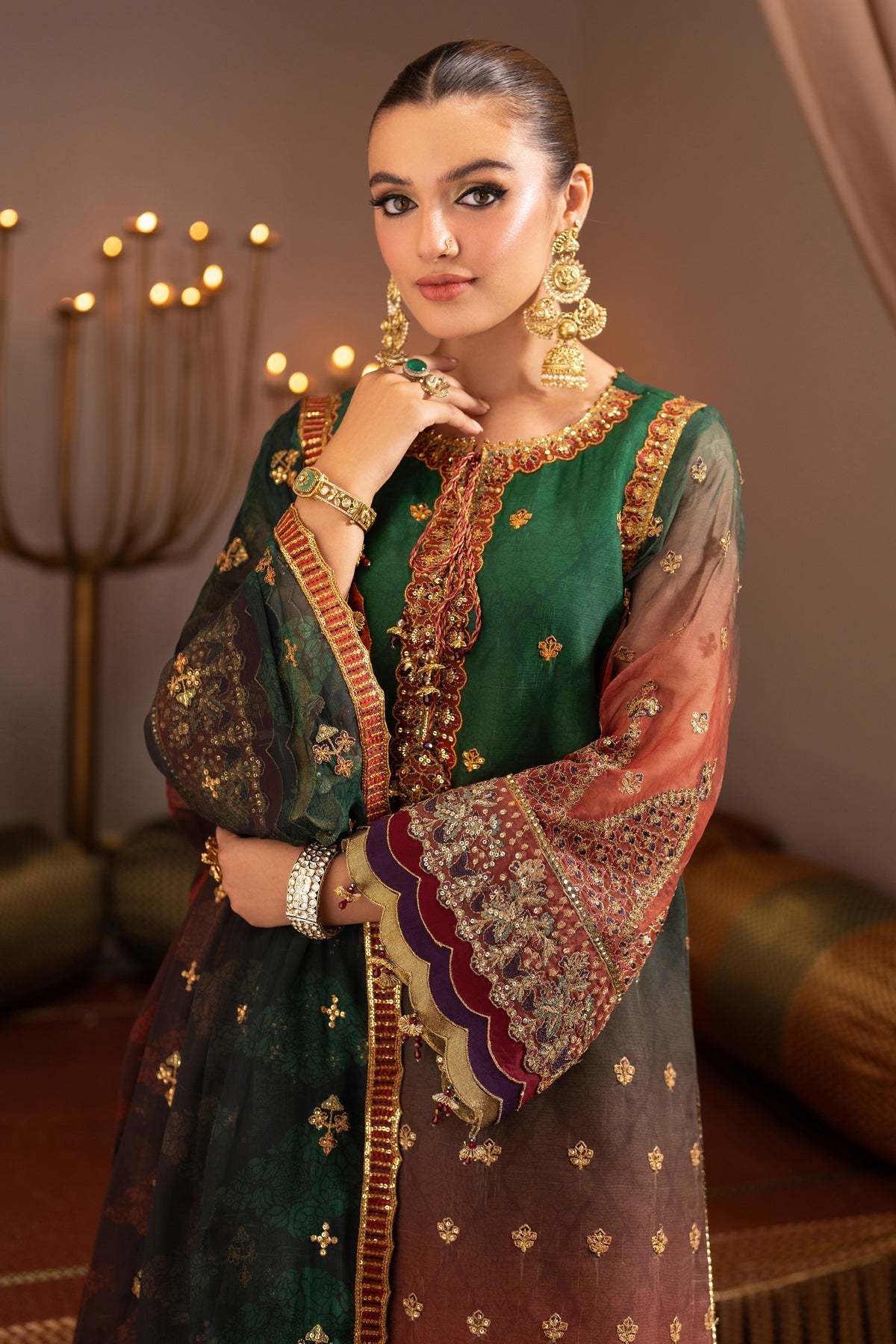 Alizeh | Jhalak Formals | AF-JHLK-02-HUSN by Alizeh - Designer Dress - Type: Ladies Clothes - Available at Libayah - 100% Original