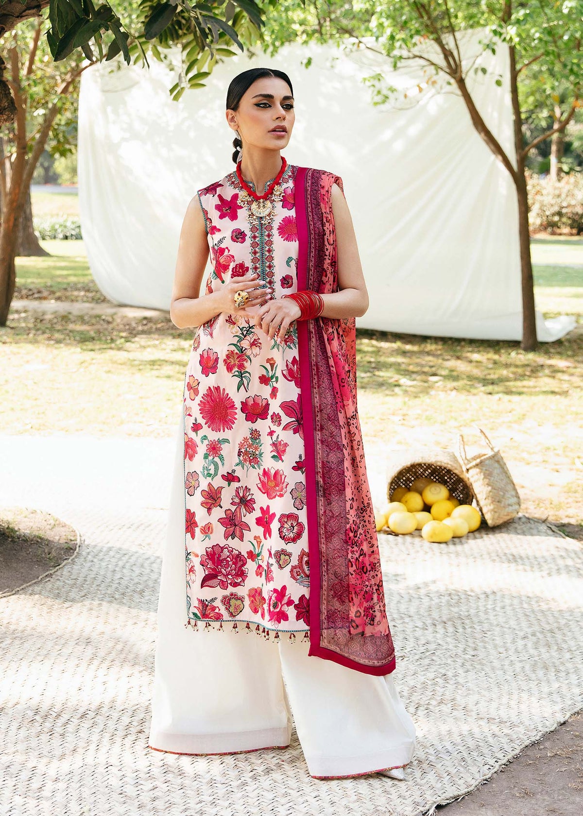 Hussain Rehar | Mausam Lawn 23 | Gaelic by Hussain Rehar - Designer Dress - Type: Ladies Clothes - Available at Libayah - 100% Original