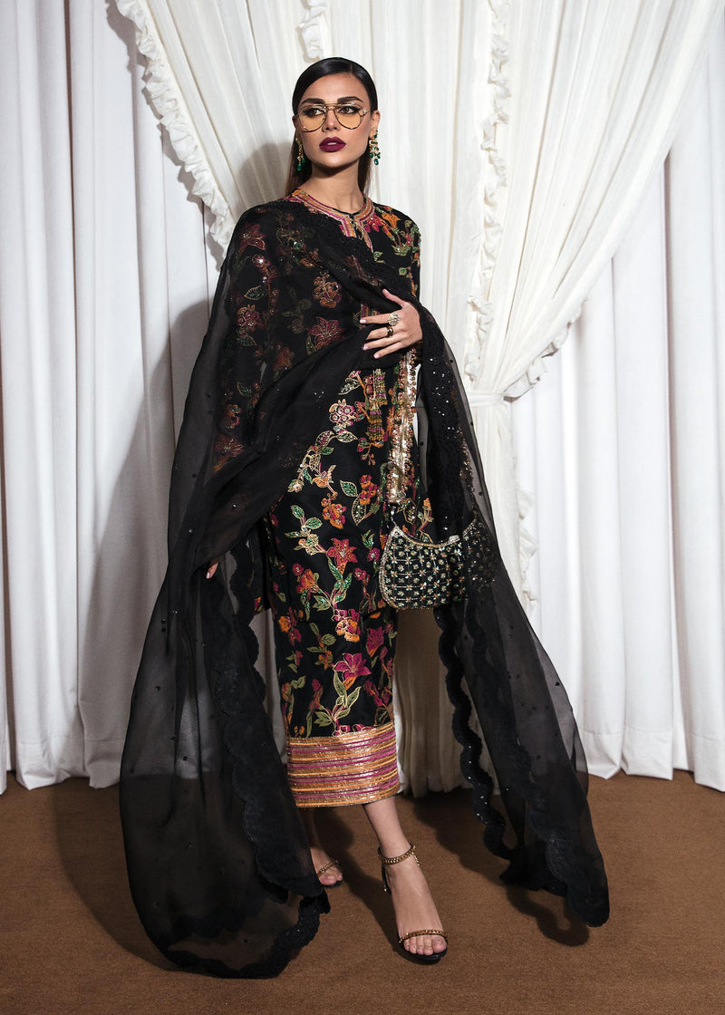 Hussain Rehar | Basic Not Basic |  Inky by Hussain Rehar - Designer Dress - Type: Ladies Clothes - Available at Libayah - 100% Original