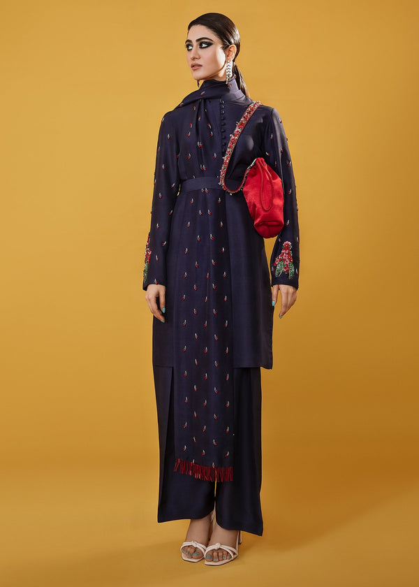 Hussain Rehar | Basic Not Basic |  Zinnia by Hussain Rehar - Designer Dress - Type: Ladies Clothes - Available at Libayah - 100% Original