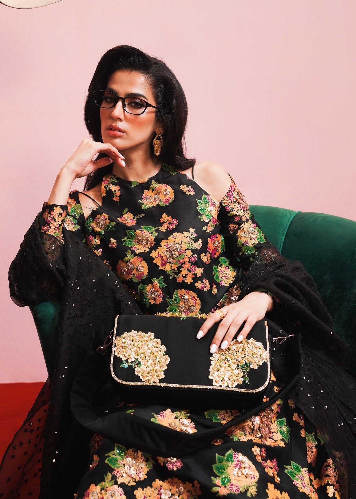 Hussain Rehar | Basic Not Basic |  Midnight by Hussain Rehar - Designer Dress - Type: Ladies Clothes - Available at Libayah - 100% Original