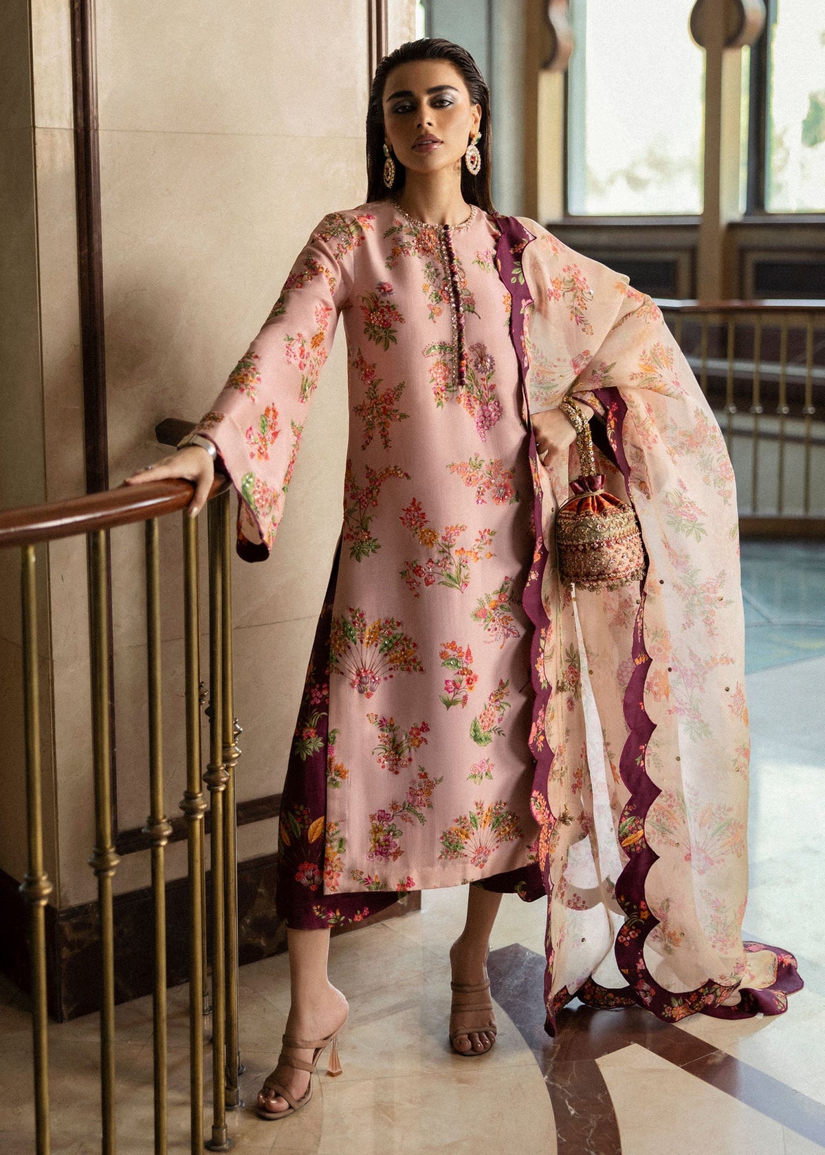 Hussain Rehar | Basic Not Basic |   Damask by Hussain Rehar - Designer Dress - Type: Ladies Clothes - Available at Libayah - 100% Original